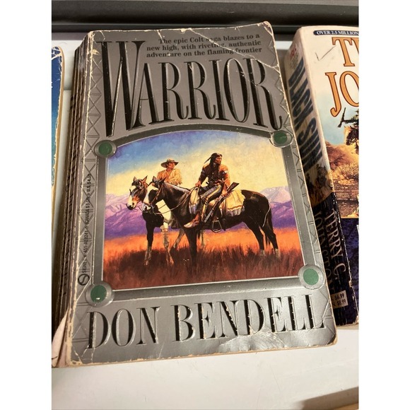 Western Vintage Book Lot of 7 70s 80s  Multiple Authors Slocum Gunsmith Borland - Picture 5 of 15